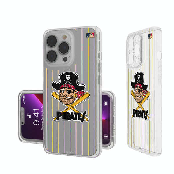 Pittsburgh Pirates 1958-1966 - Cooperstown Collection Pinstripe iPhone Clear Phone Case