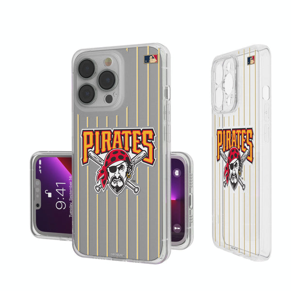 Pittsburgh Pirates 1997-2013 - Cooperstown Collection Pinstripe iPhone Clear Phone Case