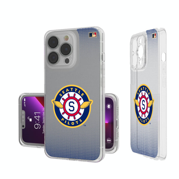 Seattle Pilots 1969 - Cooperstown Collection Linen iPhone Clear Phone Case