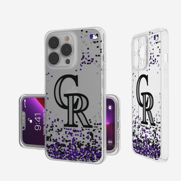 Colorado Rockies Confetti iPhone Clear Phone Case