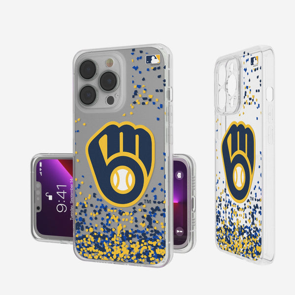 Milwaukee Brewers Confetti iPhone Clear Phone Case