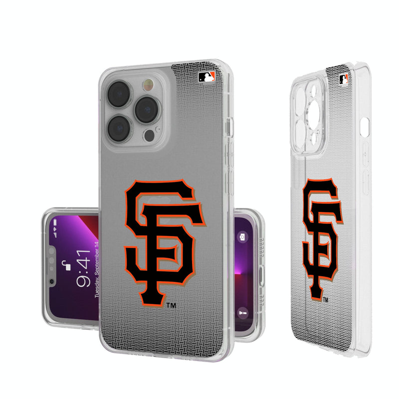 San Francisco Giants Linen iPhone Clear Phone Case