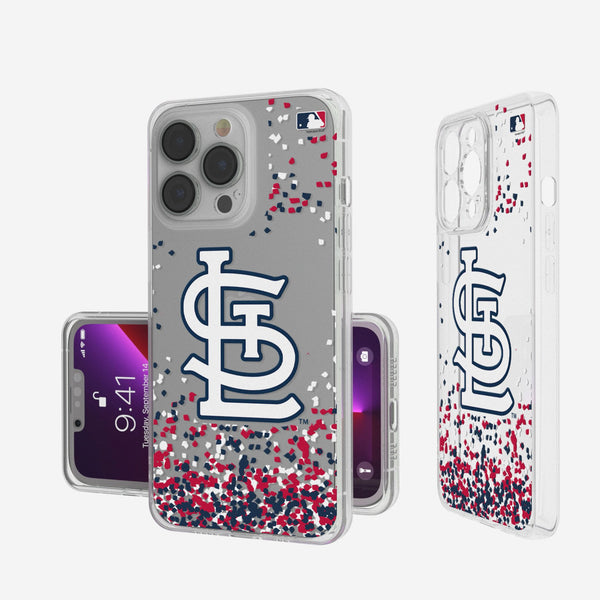 St Louis Cardinals Confetti iPhone Clear Phone Case