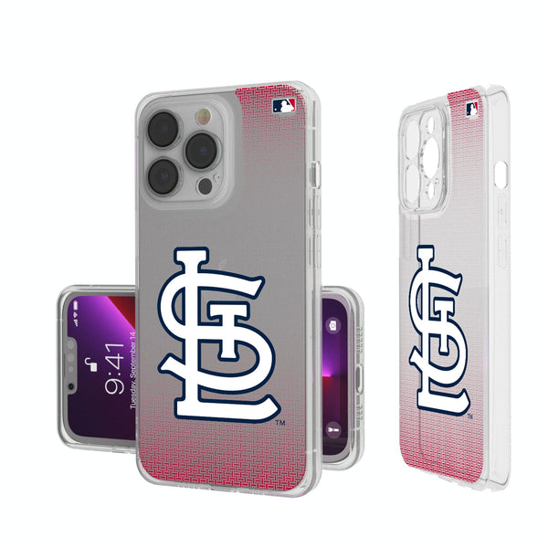 St Louis Cardinals Linen iPhone Clear Phone Case