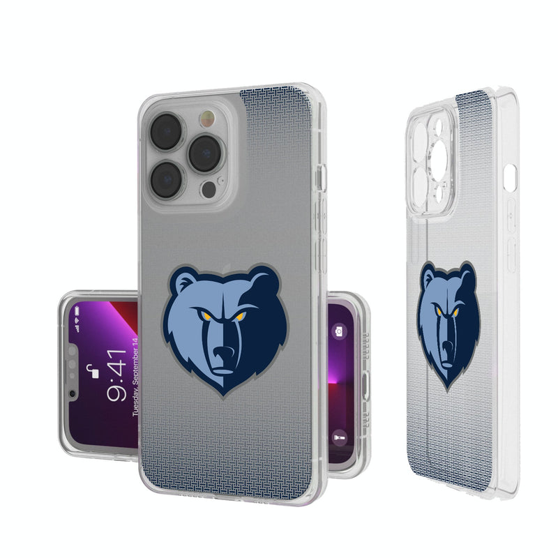 Memphis Grizzlies Linen iPhone Clear Phone Case