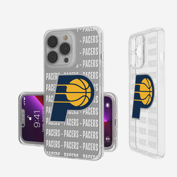 Indiana Pacers Text Backdrop iPhone Clear Phone Case