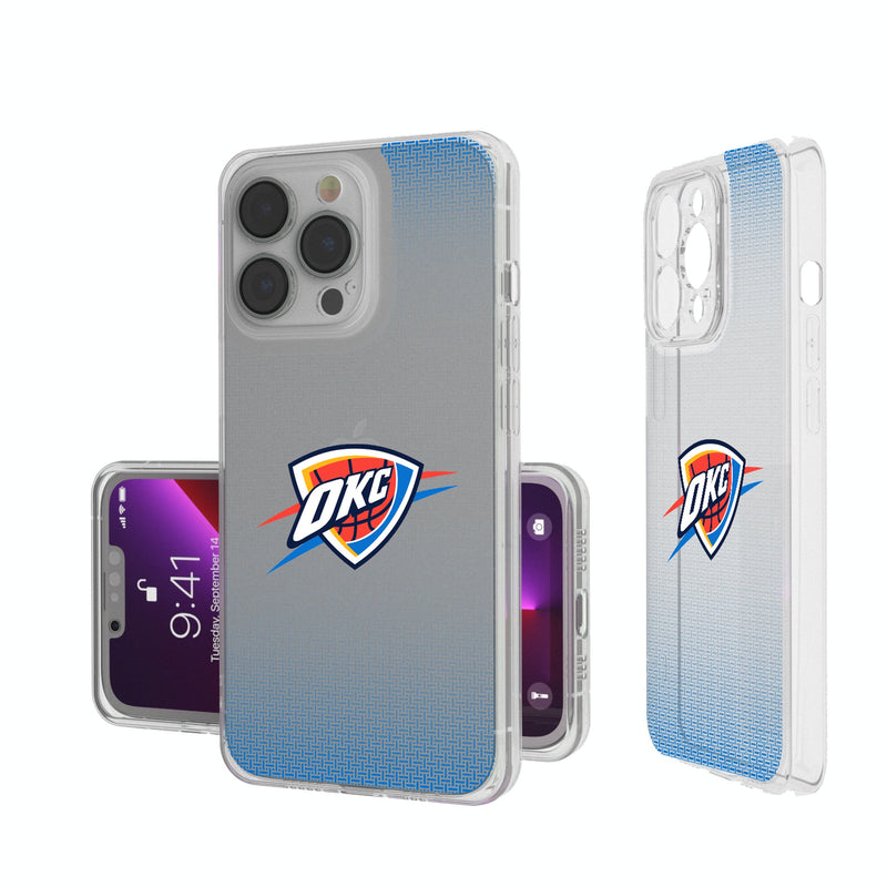 Oklahoma City Thunder Linen iPhone Clear Phone Case