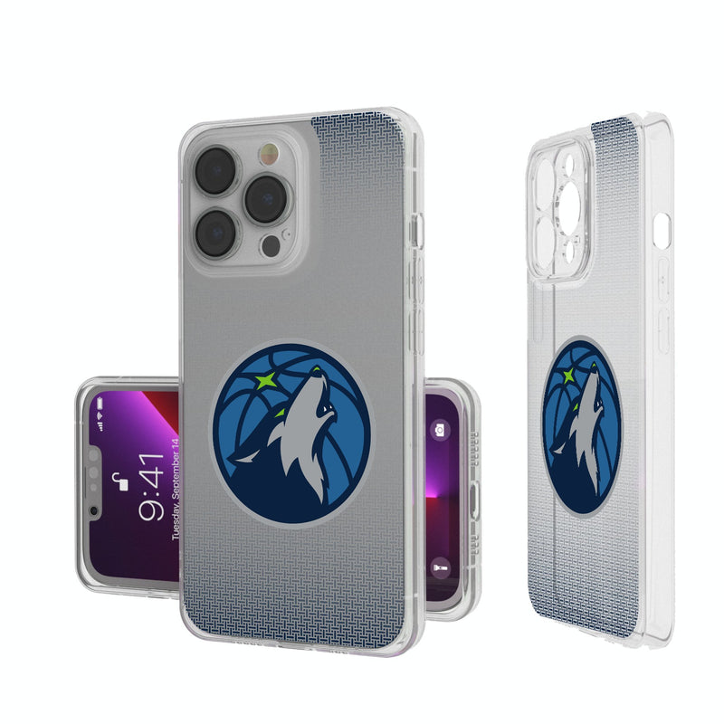 Minnesota Timberwolves Linen iPhone Clear Phone Case