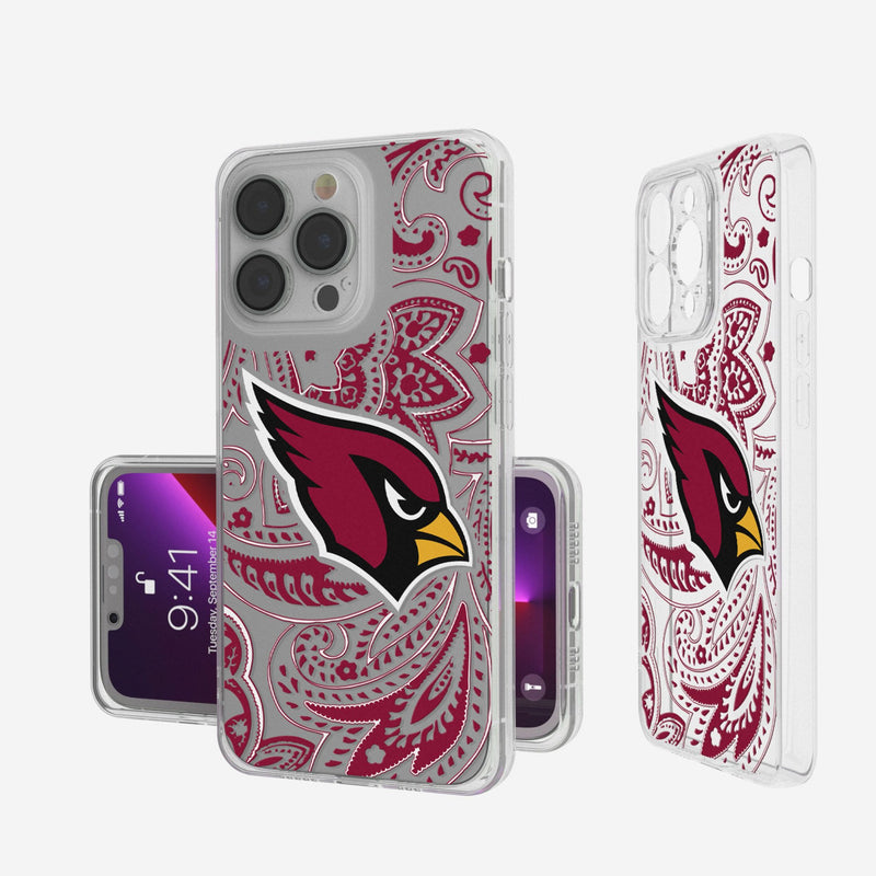 Arizona Cardinals Paisley iPhone Clear Phone Case