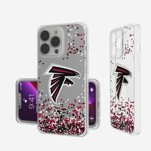 Atlanta Falcons Confetti iPhone Clear Phone Case