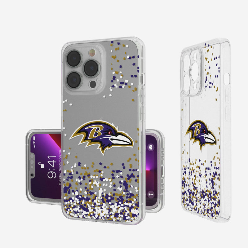 Baltimore Ravens Confetti iPhone Clear Phone Case