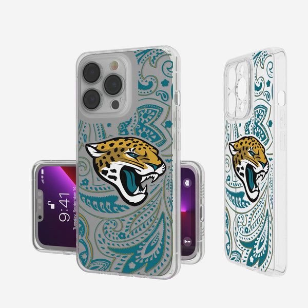 Jacksonville Jaguars Paisley iPhone Clear Phone Case