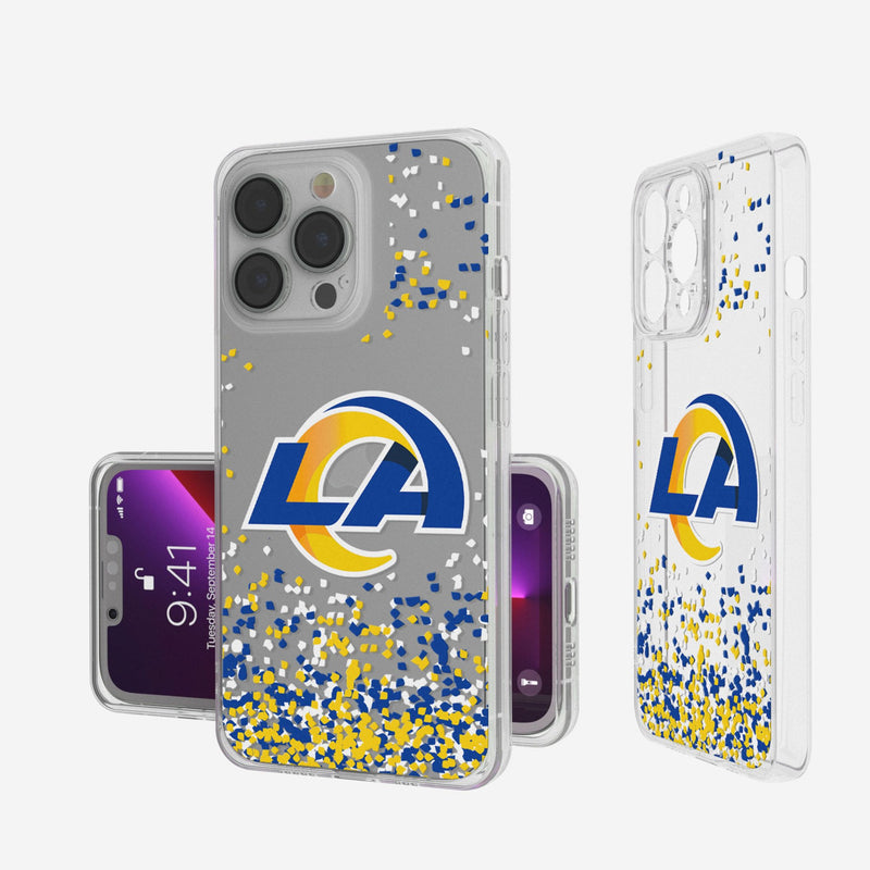 Los Angeles Rams Confetti iPhone Clear Phone Case