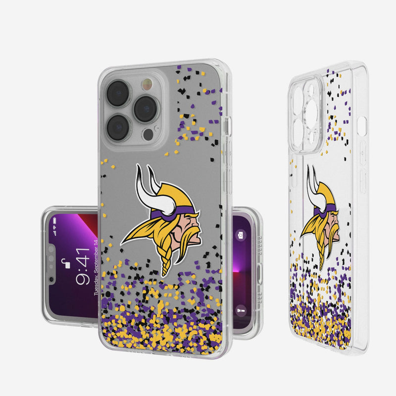 Minnesota Vikings Confetti iPhone Clear Phone Case