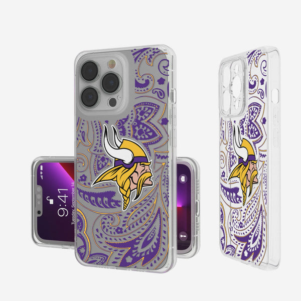 Minnesota Vikings Paisley iPhone Clear Phone Case