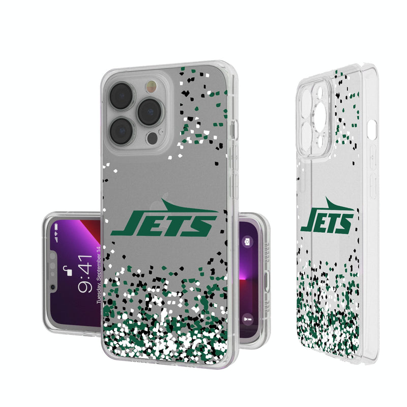 New York Jets Confetti iPhone Clear Phone Case