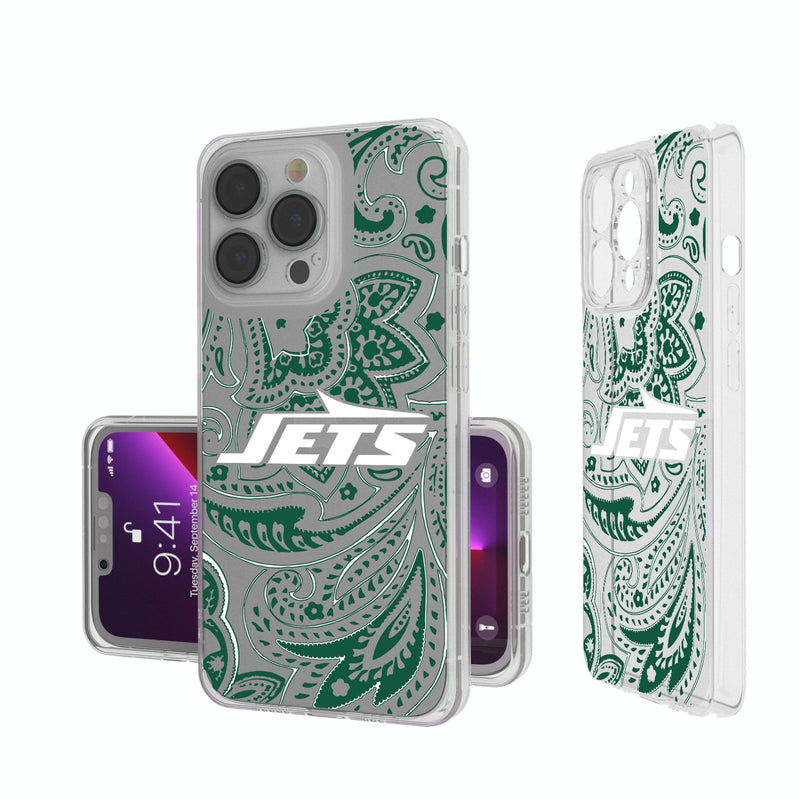 New York Jets Paisley iPhone Clear Phone Case