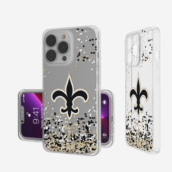 New Orleans Saints Confetti iPhone Clear Phone Case