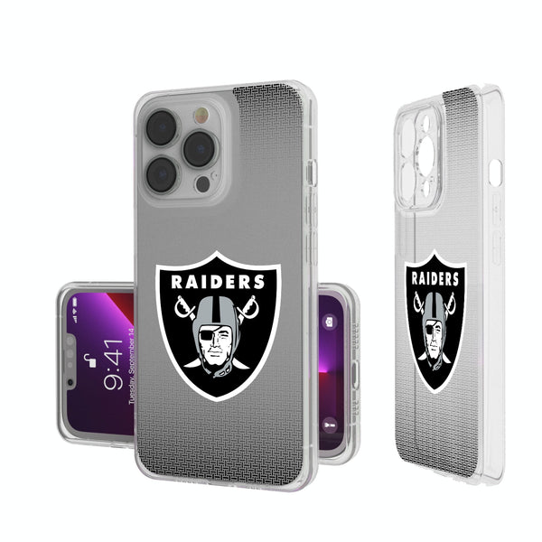 Las Vegas Raiders Linen iPhone Clear Phone Case