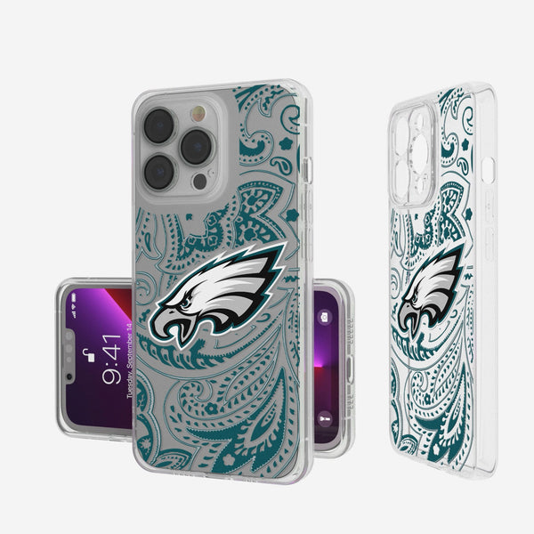 Philadelphia Eagles Paisley iPhone Clear Phone Case