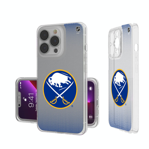 Buffalo Sabres Linen iPhone Clear Phone Case