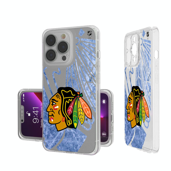 Chicago Blackhawks Ice Tilt iPhone Clear Phone Case