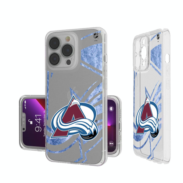 Colorado Avalanche Ice Tilt iPhone Clear Phone Case