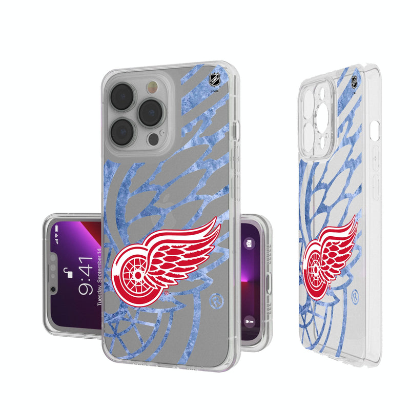 Detroit Red Wings Ice Tilt iPhone Clear Phone Case