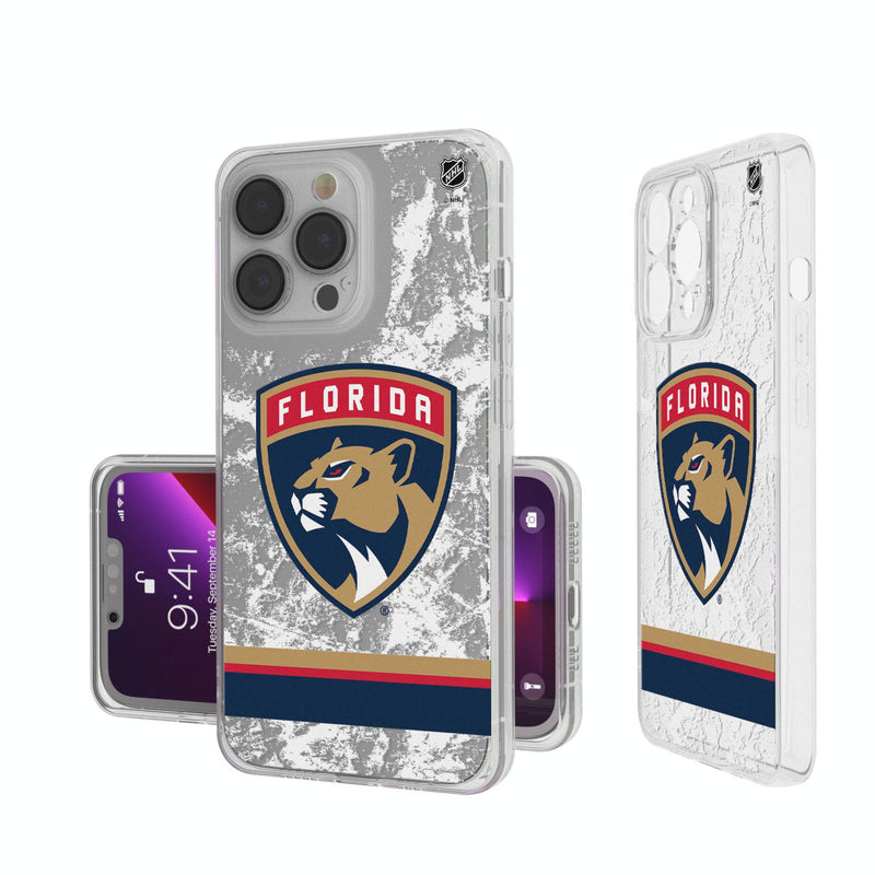 Florida Panthers Ice Stripe iPhone Clear Phone Case