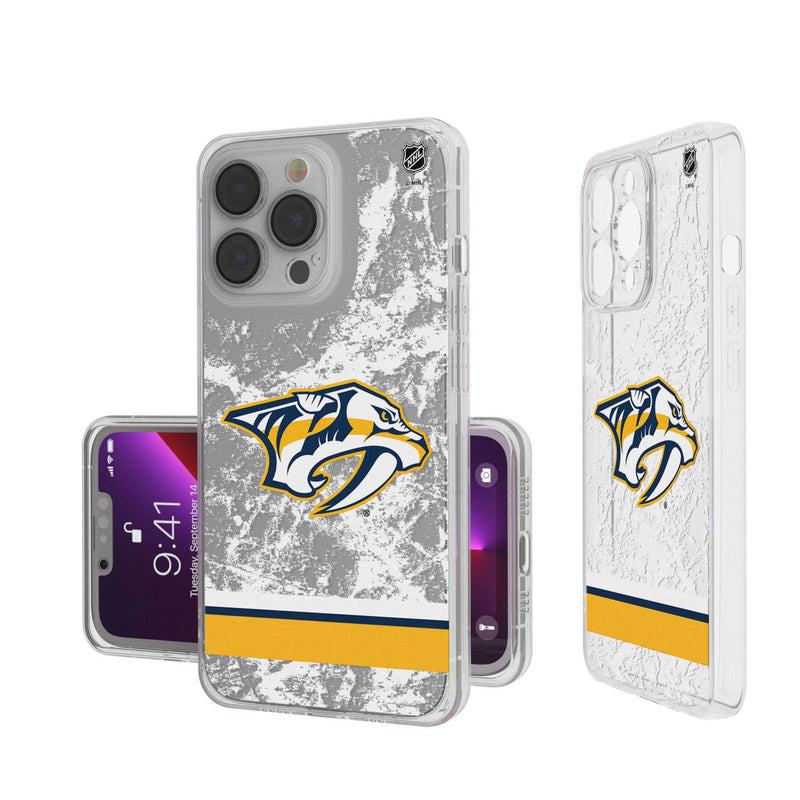 Nashville Predators Ice Stripe iPhone Clear Phone Case