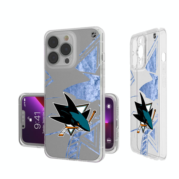 San Jose Sharks Ice Tilt iPhone Clear Phone Case