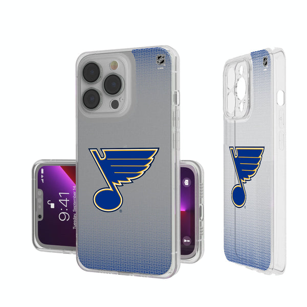 St. Louis Blues Linen iPhone Clear Phone Case