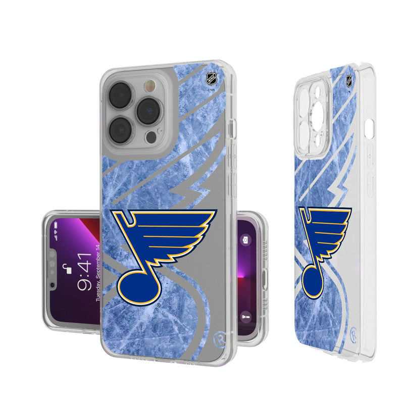 St. Louis Blues Ice Tilt iPhone Clear Phone Case