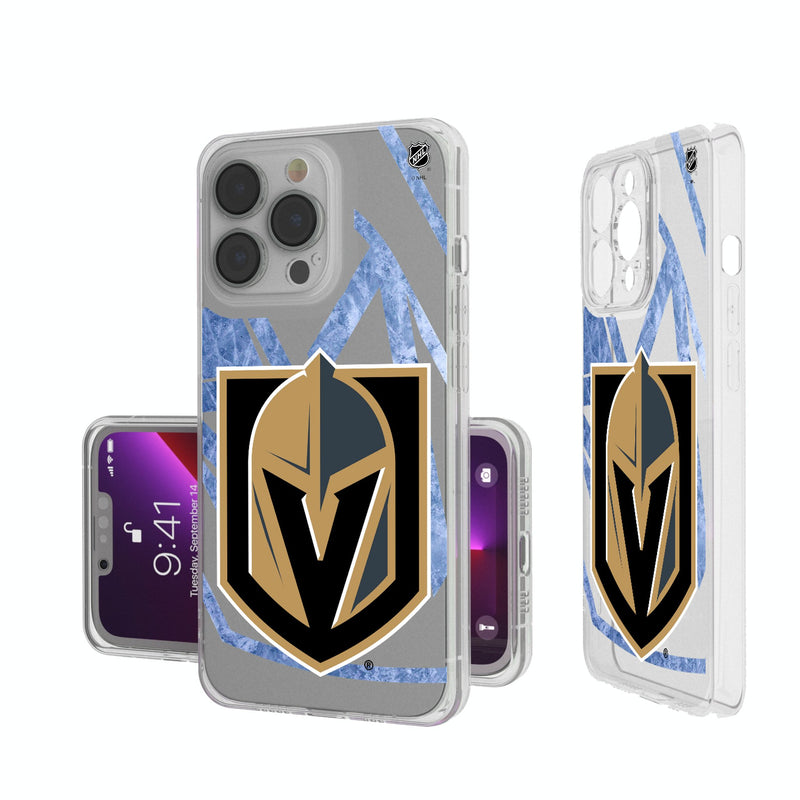 Vegas Golden Knights Ice Tilt iPhone Clear Phone Case