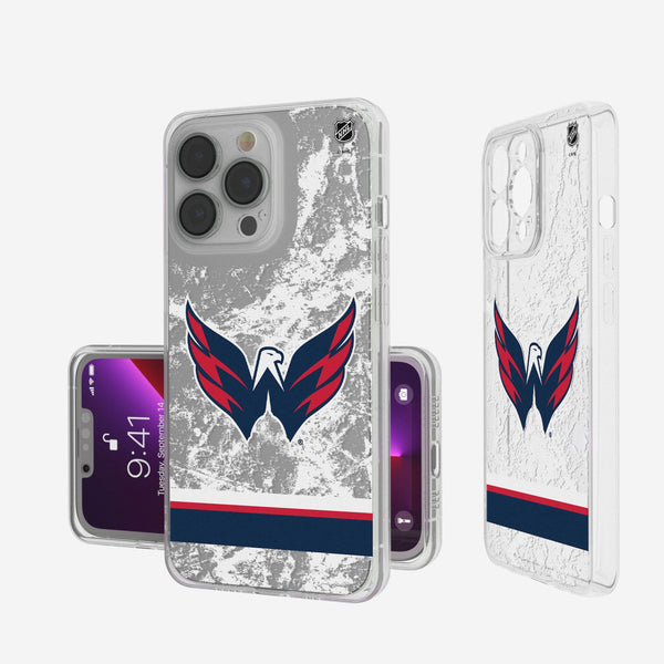 Washington Capitals Ice Stripe iPhone Clear Phone Case