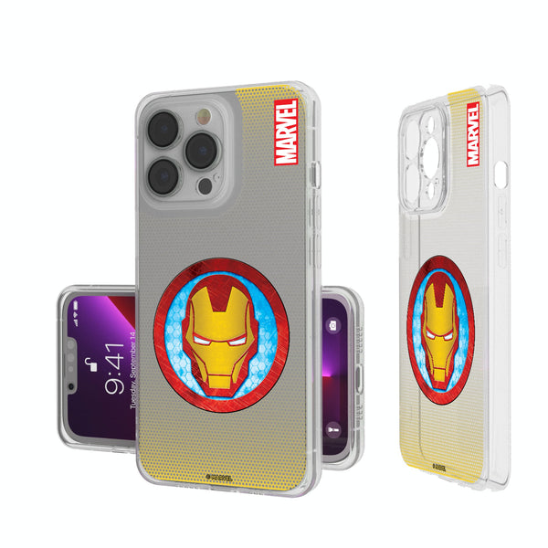 Marvel Avengers Iron Man Grid iPhone Clear Phone Case