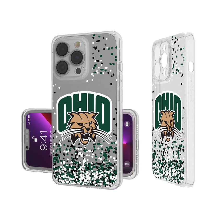 Ohio University Bobcats Confetti iPhone Clear Phone Case