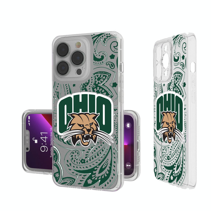 Ohio University Bobcats Paisley iPhone Clear Phone Case