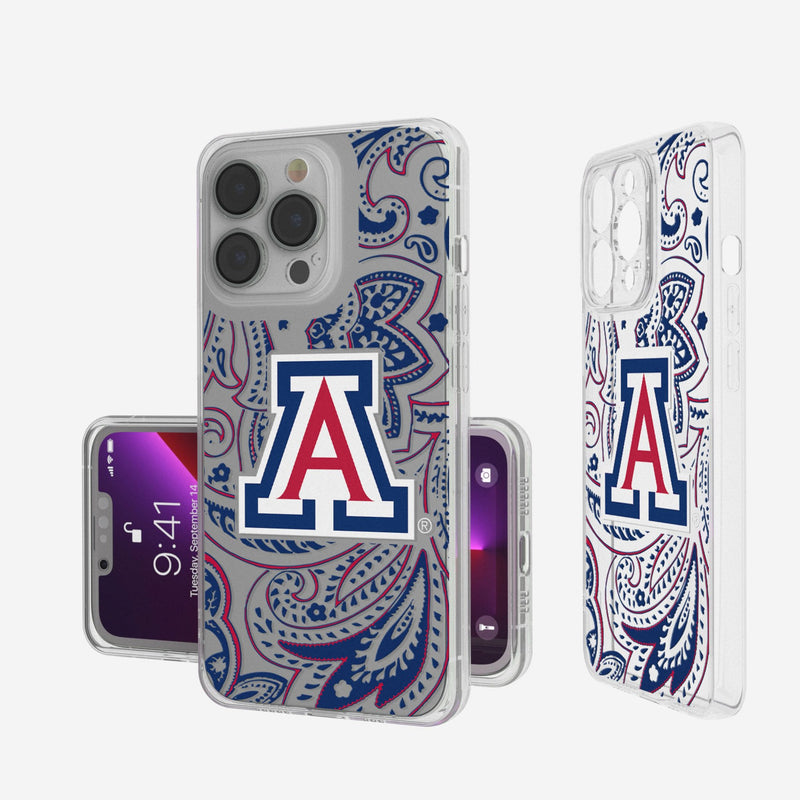 University of Arizona Wildcats Paisley iPhone Clear Phone Case