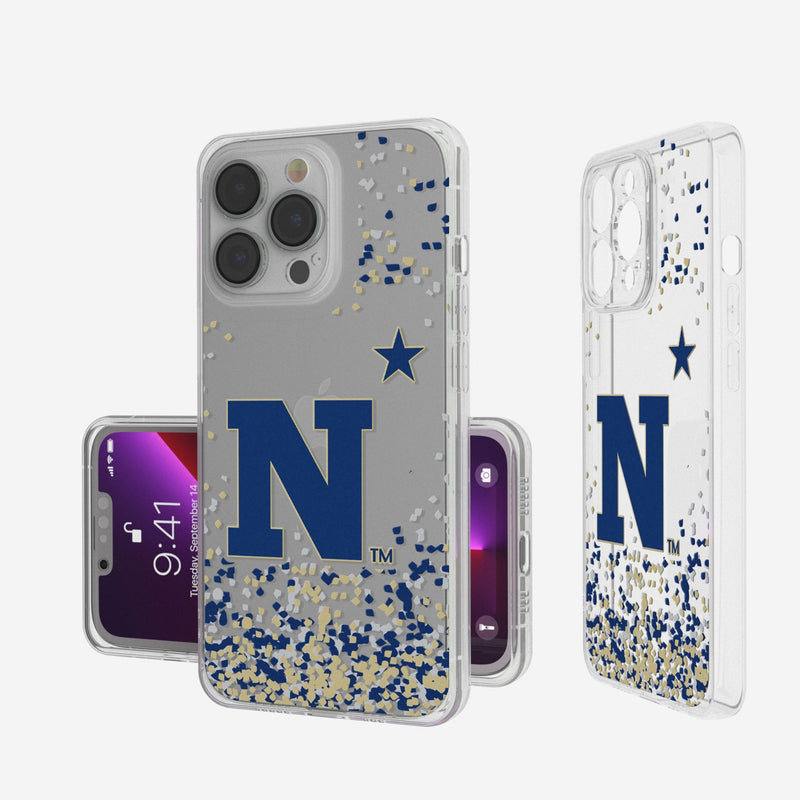 United State Naval Academy Midshipmen Confetti iPhone Clear Phone Case