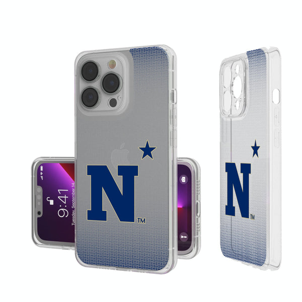 United State Naval Academy Midshipmen Linen iPhone Clear Phone Case