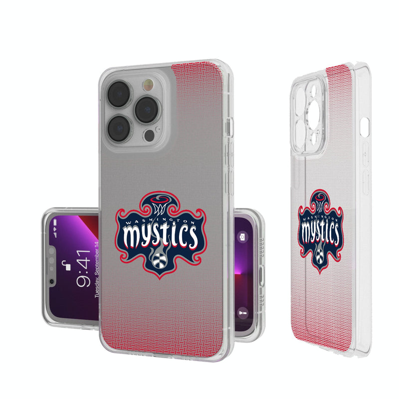 Washington Mystics Linen iPhone Clear Phone Case