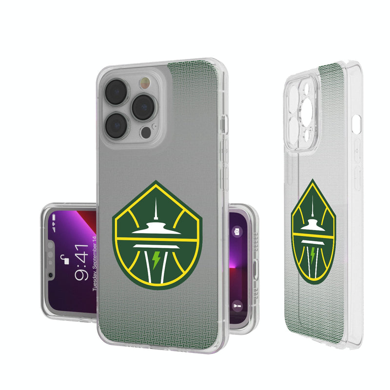 Seattle Storm Linen iPhone Clear Phone Case