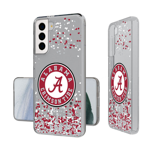 University of Alabama Crimson Tide Confetti Galaxy Clear Phone Case