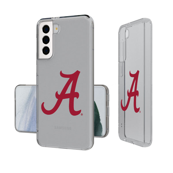 University of Alabama Crimson Tide Script A Insignia Galaxy Clear Phone Case