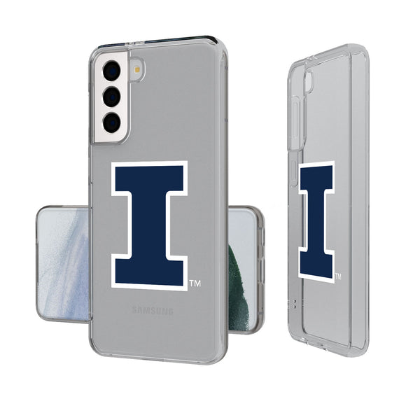 University of Illinois Fighting Illini Insignia Galaxy Clear Phone Case