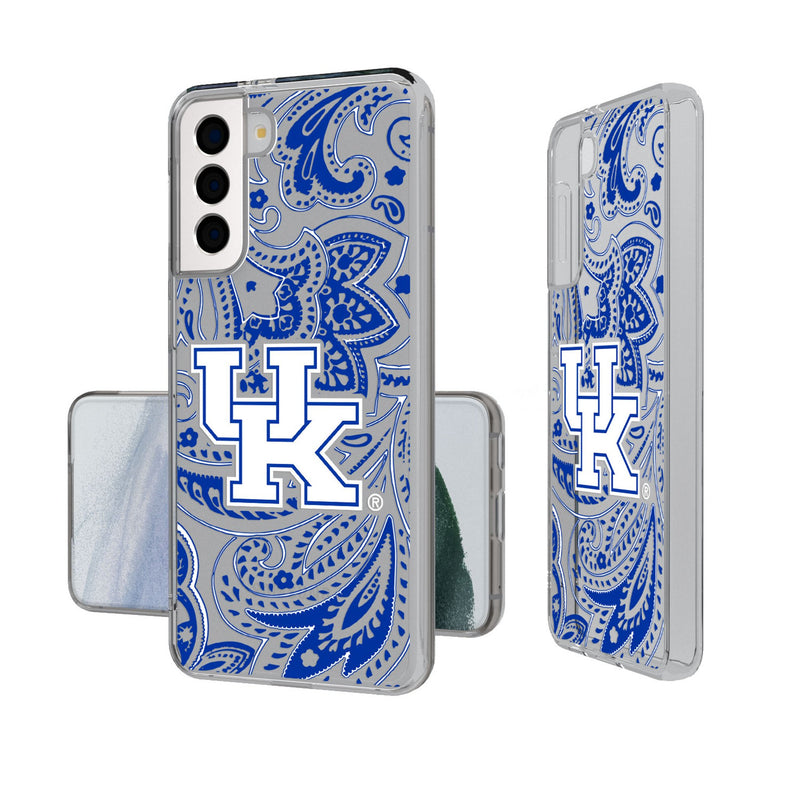 University of Kentucky Wildcats Paisley Galaxy Clear Phone Case