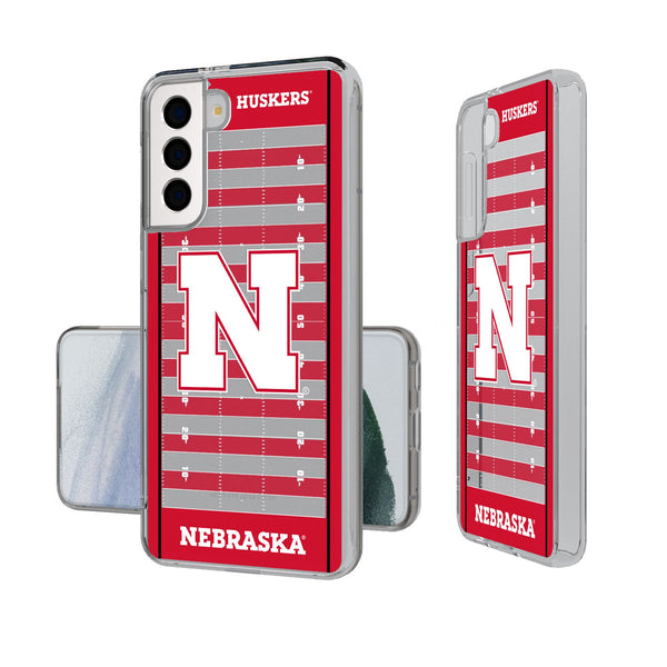 University of Nebraska Huskers Block N Field Galaxy Clear Phone Case