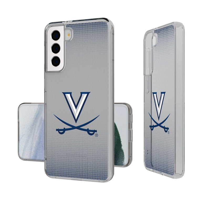 University of Virginia Cavaliers Linen Galaxy Clear Phone Case