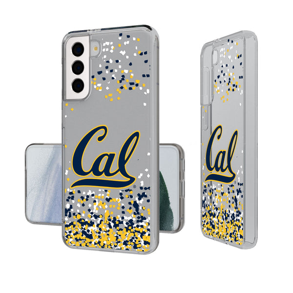 University of California Berkeley Golden Bears Confetti Galaxy Clear Phone Case